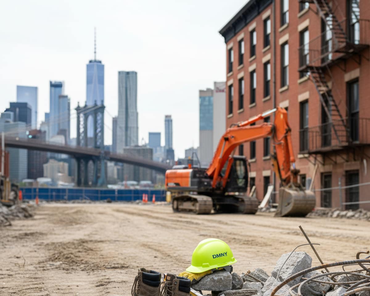 A cleared and graded construction site ready for development
